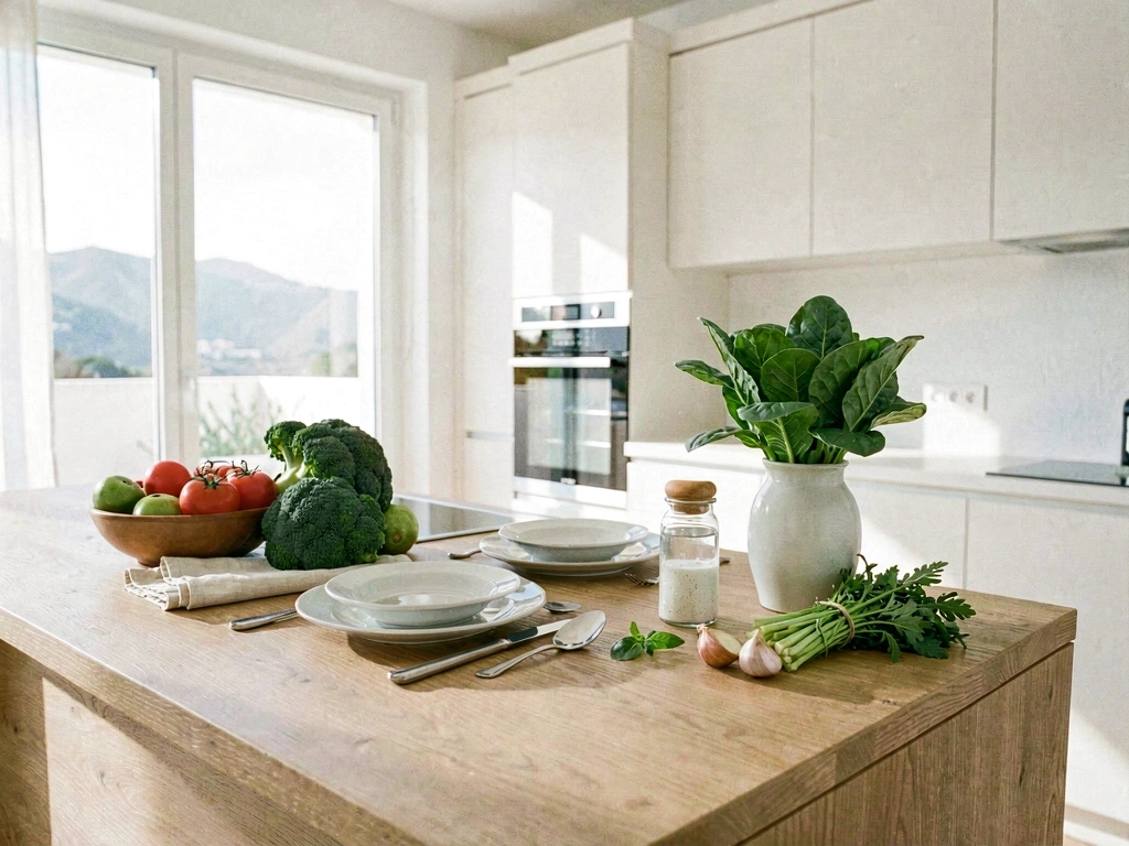 Entorno de cocina saludable